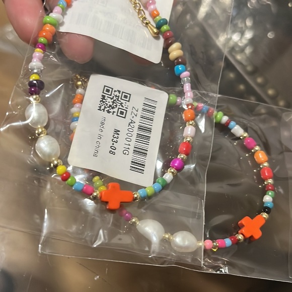 Orange cross Bohemia Anklet - Picture 2 of 2